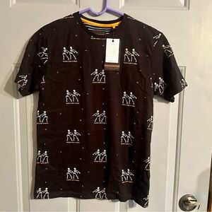 NWT Denim & Flower Youth Spooky Halloween Skeleton Shirt Size 11-12 Large